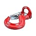 RED Half-Linked Winch Hook Tow Crane Lift w/ Clevis Safety Latch for 4x4 Jeep Off-road