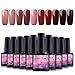 Produktbild Saint-Acior Nail Art Gel Lack UV Nagellack UV Gelnägel Farben 10pc Gellacken uv Set 8ml Nail Gel Polish