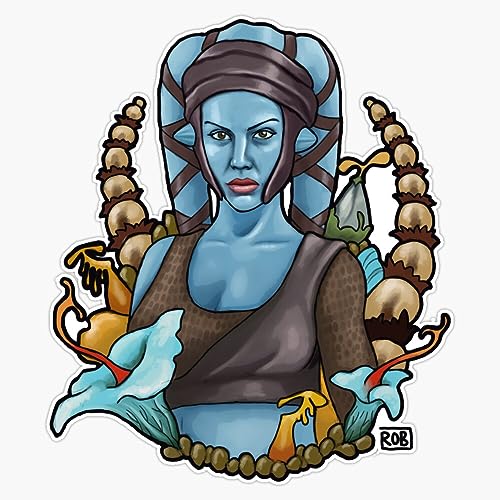 Aayla Secura On Felucia Bumper Sticker Vinyl Decal 5'