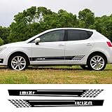 3. Gli adesivi per il corpo conferiscono un nuovo look sportivo, personalizzano la tua auto e la rendono unica.
