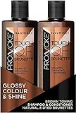 PROVOKE Illuminex Touch Of Brunette Enhancing Shampoo and Conditioner Duo Pack 200ml, Adds Vibrancy & Covers First Greys For Brunette Hair