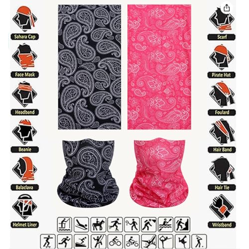 Image of Neck Gaiter Masks Tube Scarf,Seamless Bandanas Buffs Gators,Ourdoor Face Mask Face Covering Multi Headwear