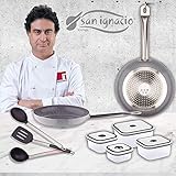 Set de 3 utensilios de cocina: en nylon, en negro, con todos los certificados alimentarios: más higiénicos que la madera, y más resistente que la silicona; mangos en color