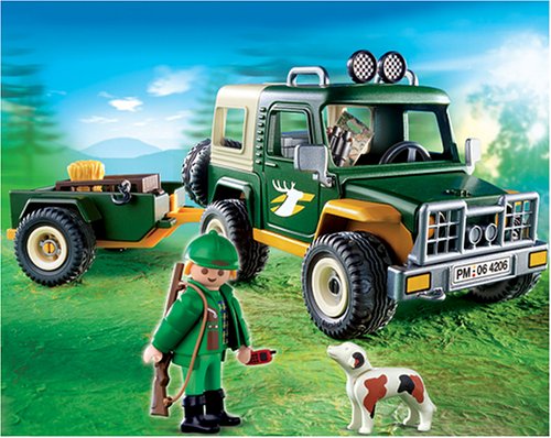 Preisvergleich Produktbild PLAYMOBIL® 4206 - Forst-Geländewagen mit Anhänger