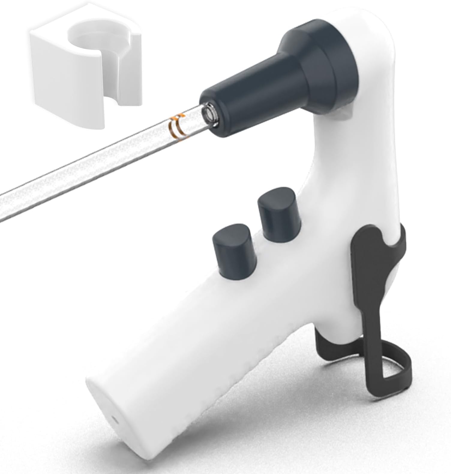 LAB FISH Laboratory Electronic Pipettors Pump Pipette Controller for Lab | 0.1~200ml Range 6 Adjustable Speeds | LCD Display 8h Rechargeable Lithium Battery with Standing Stand