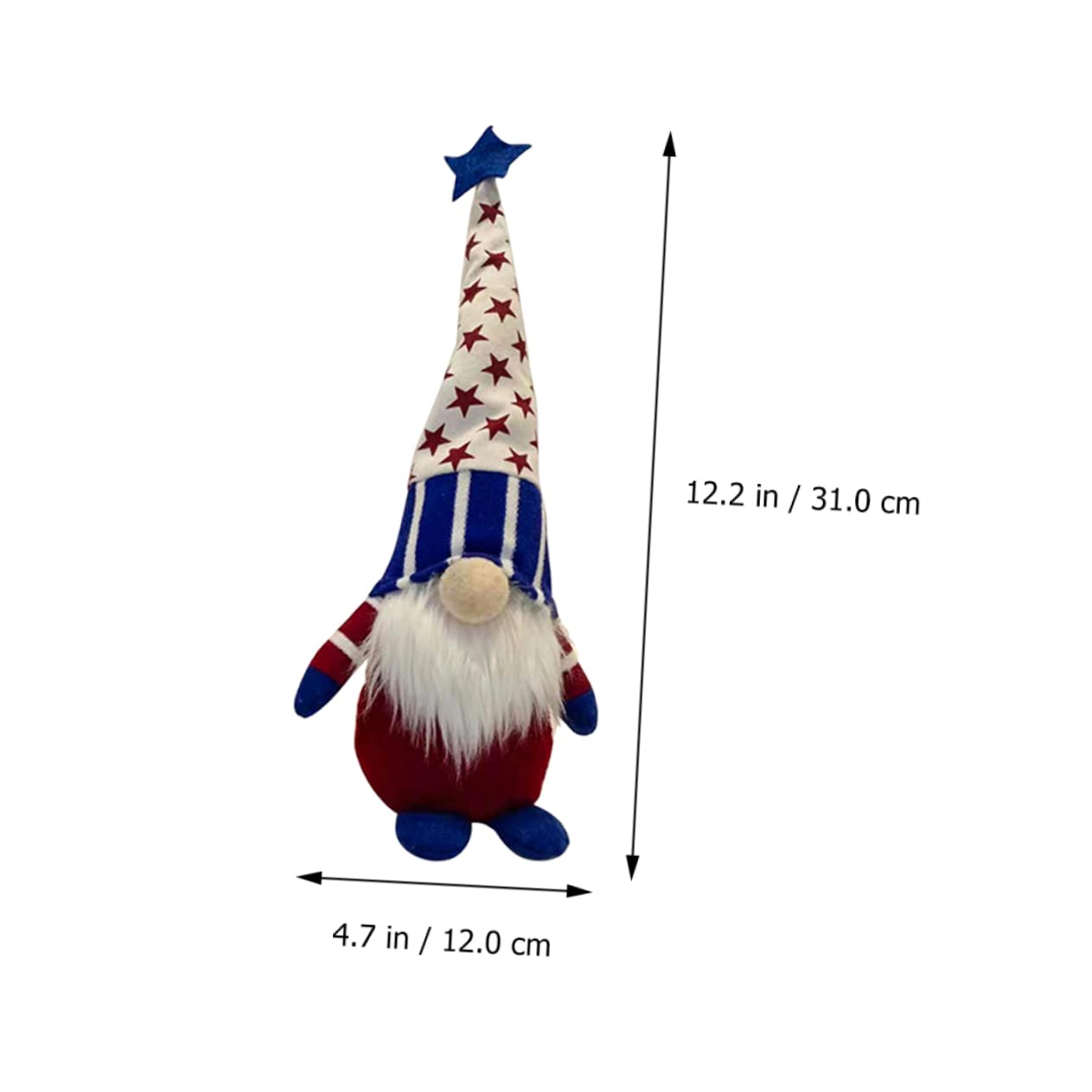 Alipis 6stücke Unabhängigkeitstag Deko Faceless GNOME Puppen Für Tischdekoration Niedliche GNOME Figuren Für Feiern Und Wohnräume