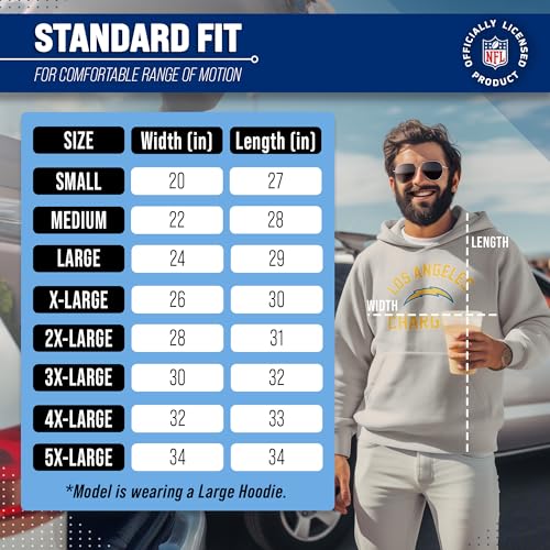 Image of Team Fan Apparel NFL Gameday Hoodie Pullover Sweatshirt for Men and Women | Officially licensed NFL Gameday fleece pullover - kangaroo pocket, ribbed cuffs, drawstring hood, unisex fit