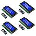 4Pcs LCD2004 Module Display Electronics Monitor LCD2004 2004 20X4 5V Character Blue Color LCD Screen LCD Display with IIC I2C Serial Interface Adapter Module