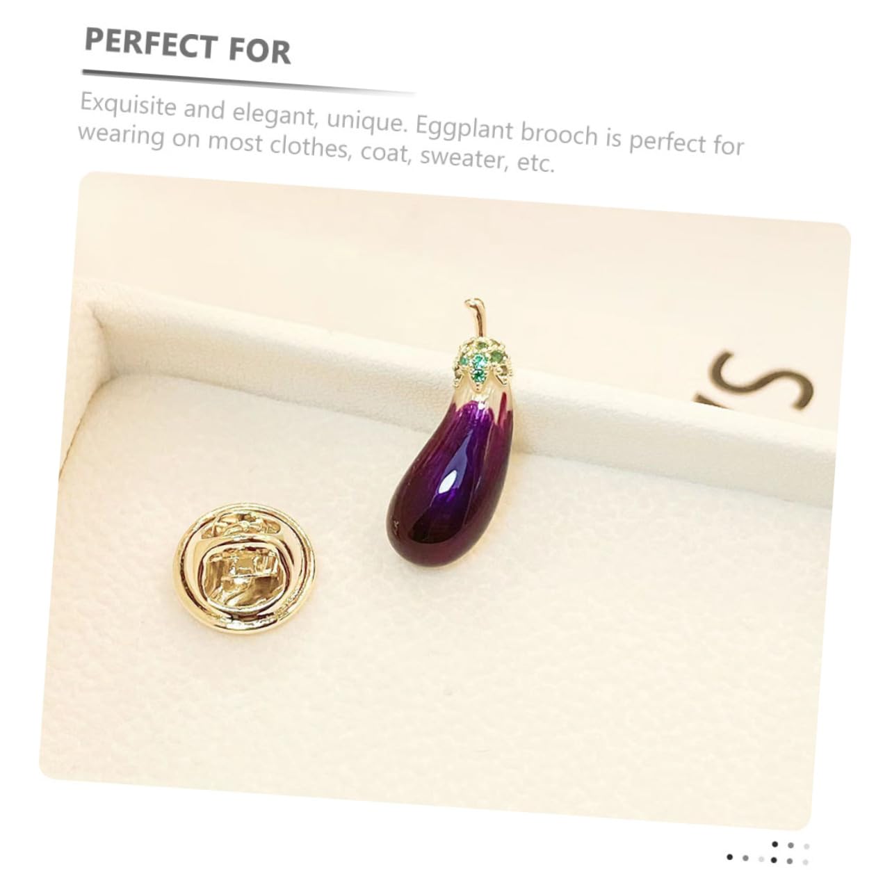 CALLARON spilla di melanzane spilli a testa per la creazione di gioielli anello sciarpa spilla per uomo spilla per abbigliamento distintivo per le donne accessori donna rame Violet