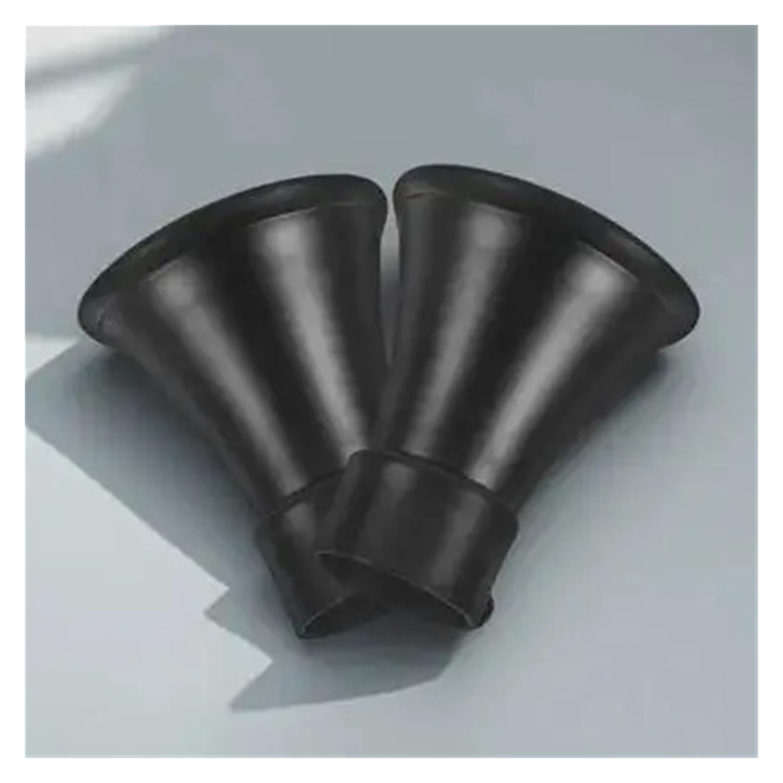 Lot de 4 embouts de tringle à rideaux décoratifs en fer noir - Capuchons de rechange antirouille et résistants à l'usure pour décoration de rideaux