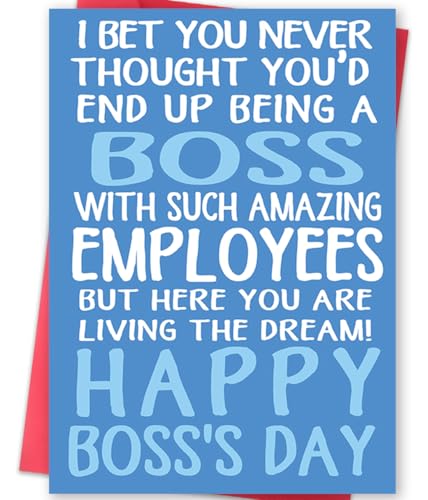ICOOLYI Funny Boss Day Card from Employees｜Humorous Boss’s Day Appreciation