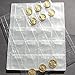 BetterJonny - 5 Sheet 30 Pockets Album Pages Money Coin Note Currency Holder Collection 9.8"x7.8"