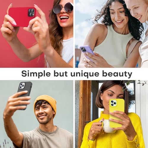 Image of LOVE 3000 Compatible with iPhone 12 Pro Max Phone Case | Thickening 2.1 MM Liquid Silicone | Anti-Scratch Microfiber Lining | Full-Body Duty Heavy Protection Case for Men, Black