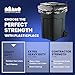 Plasticplace 95-96 Gallon Heavy Duty Trash Bags, Garbage Bags, Puncture-Resistant, Fits Rollaway Cans & Drums, Durable Large Plastic Bags (50 Count)
