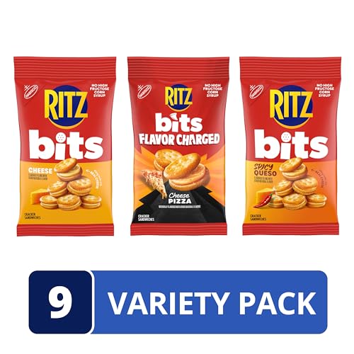 ​​RITZ Bits Flavor Charged Sandwich Crackers Variety Pack, 9 Bags​