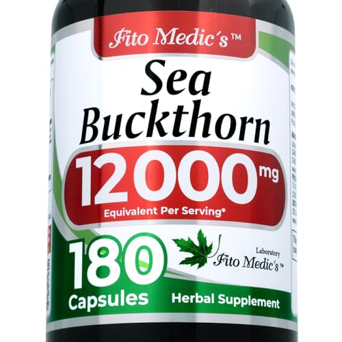 Lab | sea Buckthorn |180 Capsules | 12000 mg | Omega 7 sea Buckth...