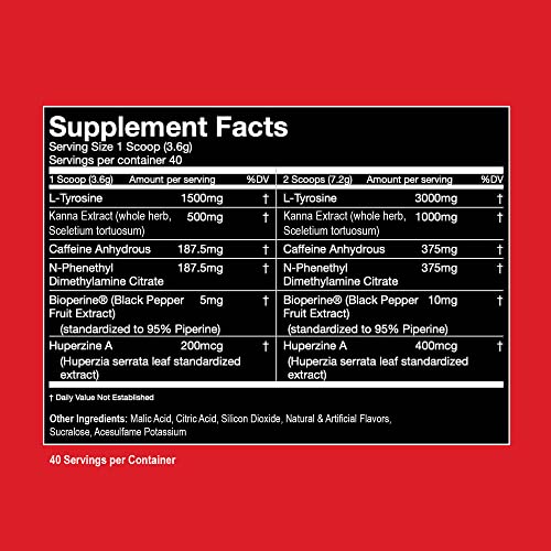 Gorilla Mode Stim Energy Pre-Workout Formula - Intense Focus & Clean Mental Energy / L-Tyrosine, Kanna, Caffeine, N-Phenethyl Dimethylamine Citrate, Huperzine A / 170 Grams (Bombsicle) #TOP7