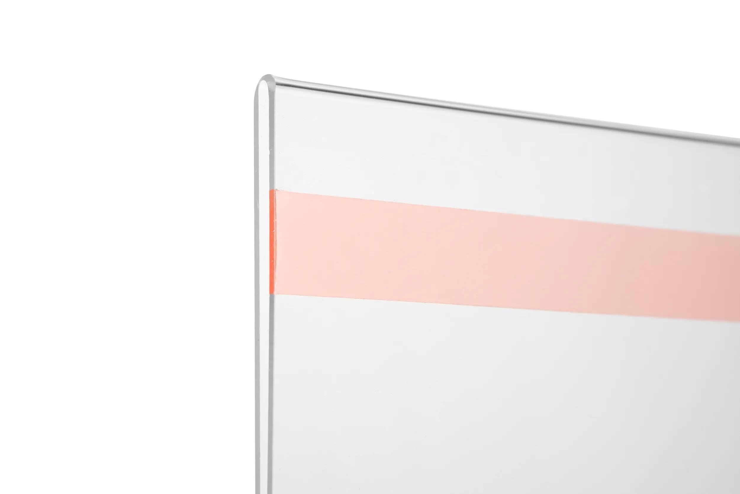 Exacompta - Réf. 84858HD - Carton de 10 - Porte-visuel mural vertical A4 pour afficher les photos ou documents - en PMMA (acrylique) très haute transparence - Cristal