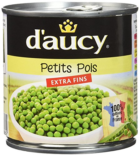 d'aucy Guisantes pequeños, extrafinos, 400 g, 6 unidades
