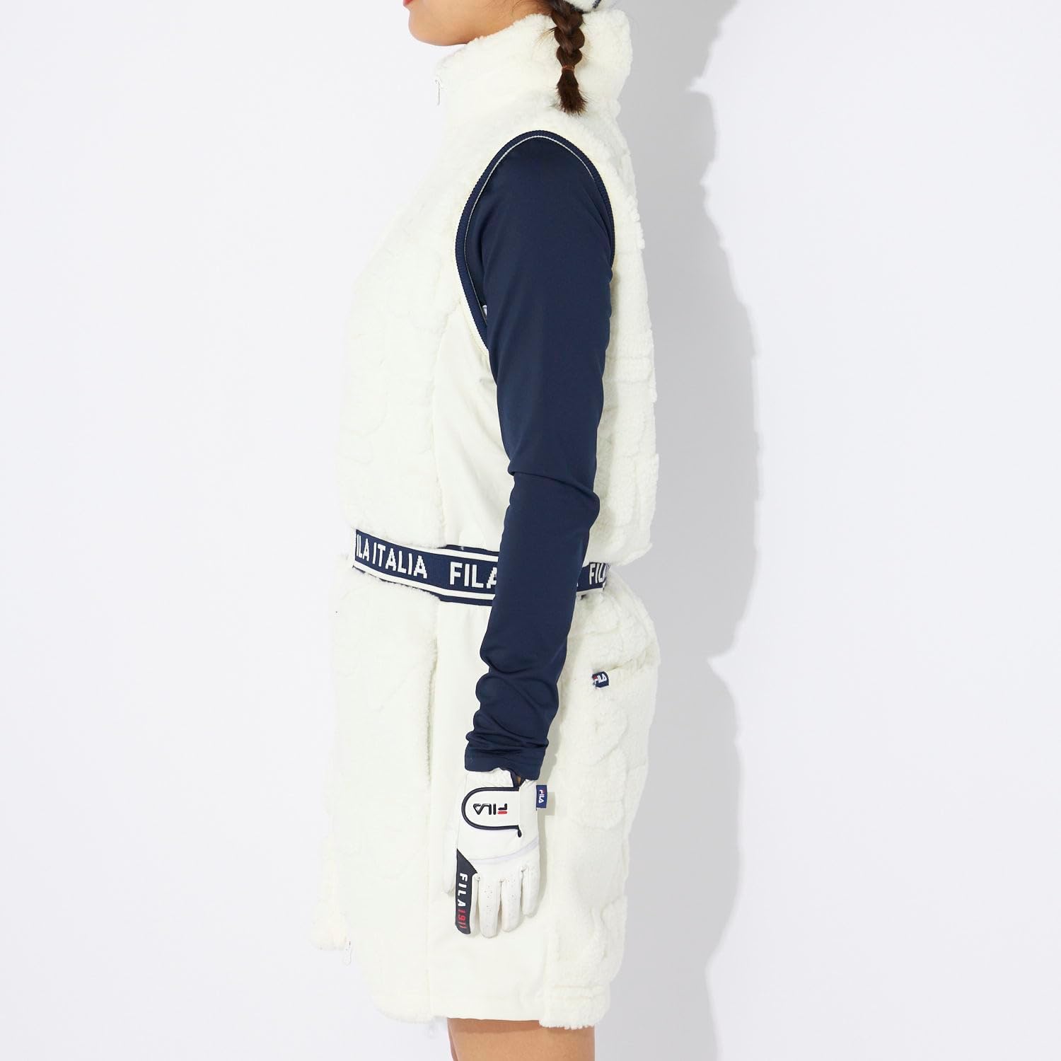 ☆FILA GOLF フィラゴルフ ボアワンピース M FILA GOLF フィラゴルフ ゴルフウェア ワンピース レディース