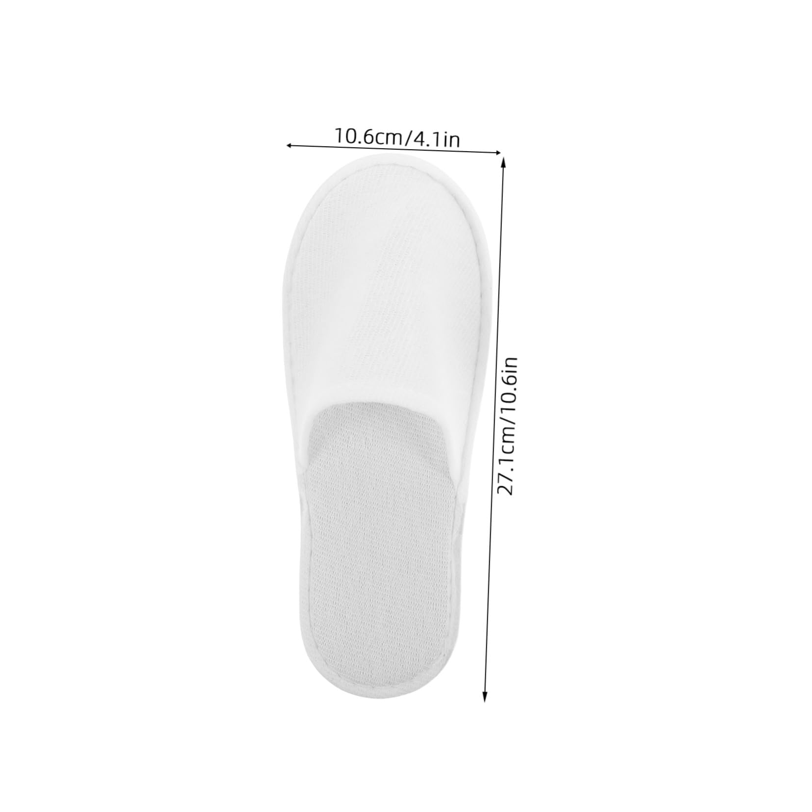 PRETYZOOM 28 Paare Einweg Spa Slipper mit Dicker Eva-sohle Rutschfest Weiß Geschlossene Zehen Unisex Gästeschuhe für Hotel Salon Reise Hochzeit Bad und Gastgewerbe