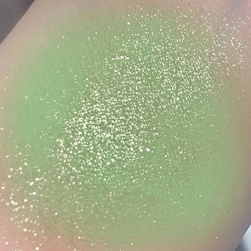 Green Eyeshadow Palette, Glitter Shimmer Eye Shadow Pallets for Women, Sparkle Shiny Yellow Green Matte Smokey Highly Pigmented Bright Eyeshadows Makeup Palettes Eye Make-Up Palette - Image 6