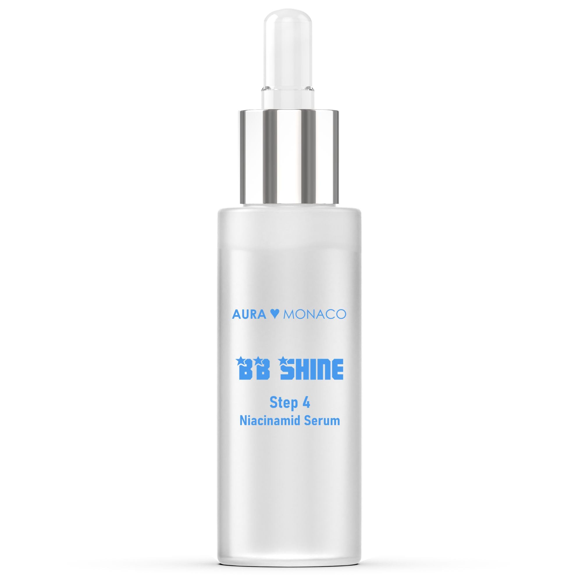 AURA Monaco | BB Shine Niacinamid Serum – Microneedling Serum mit Vitamin B3 für Anti-Aging, Porenverkleinerung & gegen Pigmentflecken – 30ml