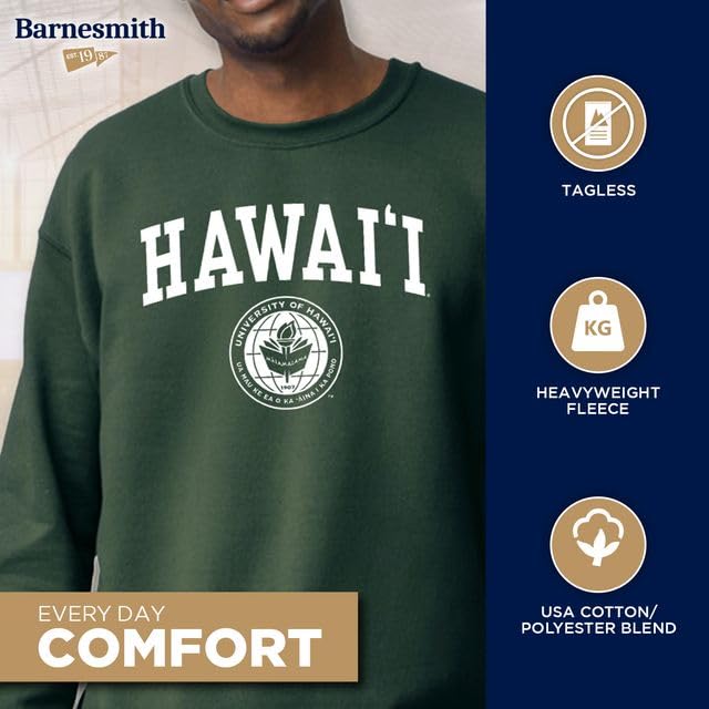 Image of Ivysport Crewneck Sweatshirt for College, Heritage Logo, Color, Adult Unisex