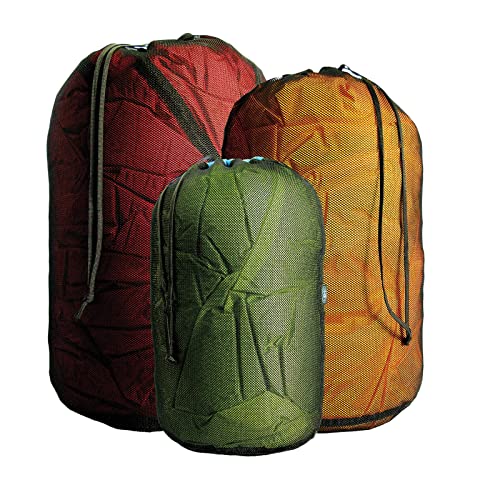 Sea to Summit Ultralight Mesh Stuff Sack 3-Piece Set, 2.5 Liter, 4 Liter, and 6.5 Liter
