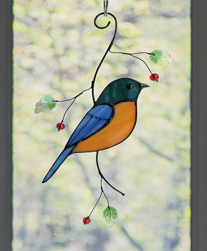 Gift Birds Stained Glass Suncatcher Stained Glass Window Hangings Indoor