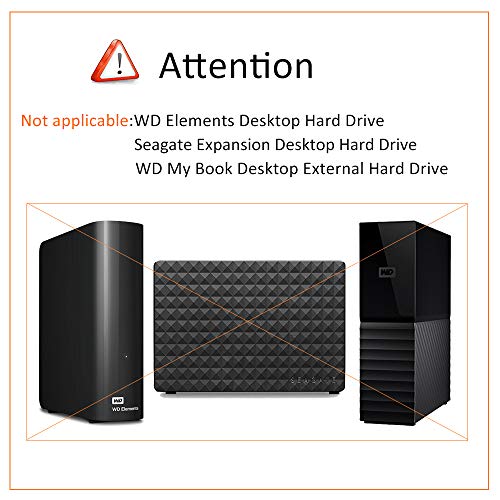 Image of BOVKE Protective Case for Seagate Backup Plus Hub 8TB 6TB 4TB 10TB External Desktop Hard Drive Storage + 2mo Adobe CC Photography USB 3.0. Fits USB Cable and Charger. Black