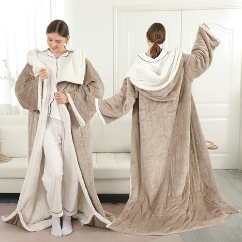 ESTINGO Wearable Heated Blanket, Heated Electric Blanket with Foot Pocket