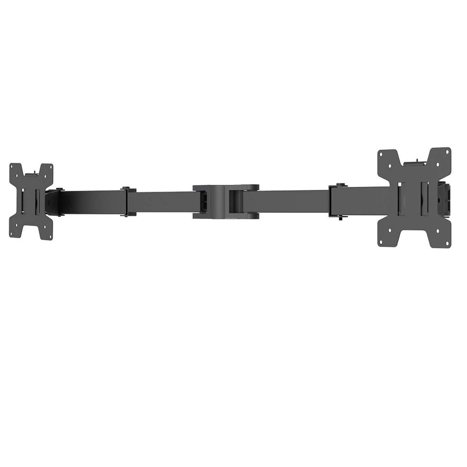 WALI Dual Monitor Arm, Fully Adjustable Pole Mount Bracket for WALI