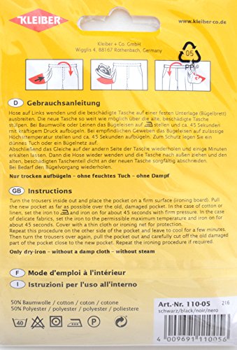 Kleiber 1 Paar Hosentaschen, schwarz