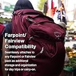 Osprey Farpoint Fairview Unisex Travel Daypack, Winter Night Blue - Image 4