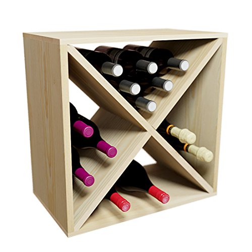 Creekside 24 Bottle Stackable Wine Cube, 12