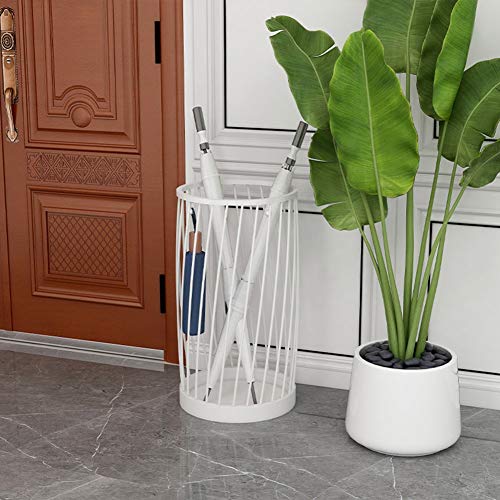 Support de rangement pour parapluies blanc pour une entrée impeccable