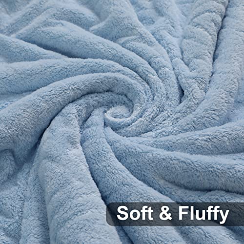 Chino Extra Large Bath Towel Set, 4 Piece Blue Oversized Bath Towels 35"X70"-Soft, Quick Dry, Super Absorbent, Diamond Pattern Microfiber Bath Sheets For Bathroom, Beach, Travel, Fitness, Yoga #TOP3
