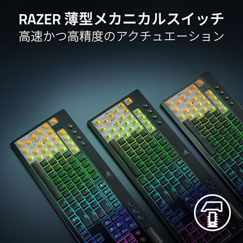 Razer(レイザー) BlackWidow V4 Low-profile HyperSpeed JP Orange Tactile Switch の商品画像 1