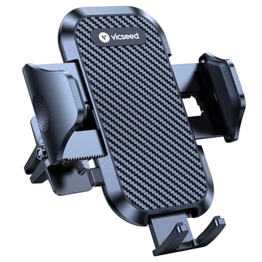 VICSEED 2026 Upgrade Ultra Stable Car Phone Holder Mount [Never Fall Off & Won't Break] Universal Air Vent Phone Mount for Car Easy Clamp Phone Holders for Your Car for iPhone 18 Pro Max 17 16 15 14