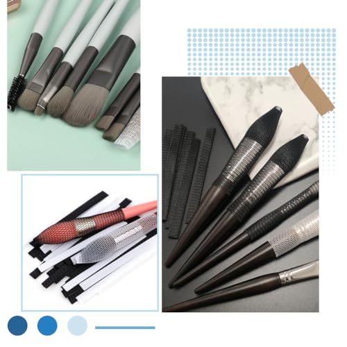 GORGECRAFT 100 peças protetor de pincel de maquiagem de 4,7 polegadas de comprimento, pincéis de maq