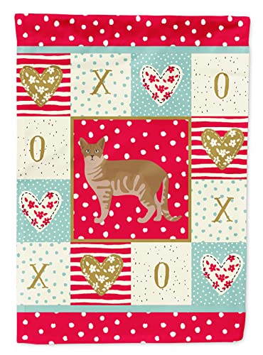 Drapeau Australian Mist #1 Cat Love Flag Canvas Caroline's Treasures pavillon grand format