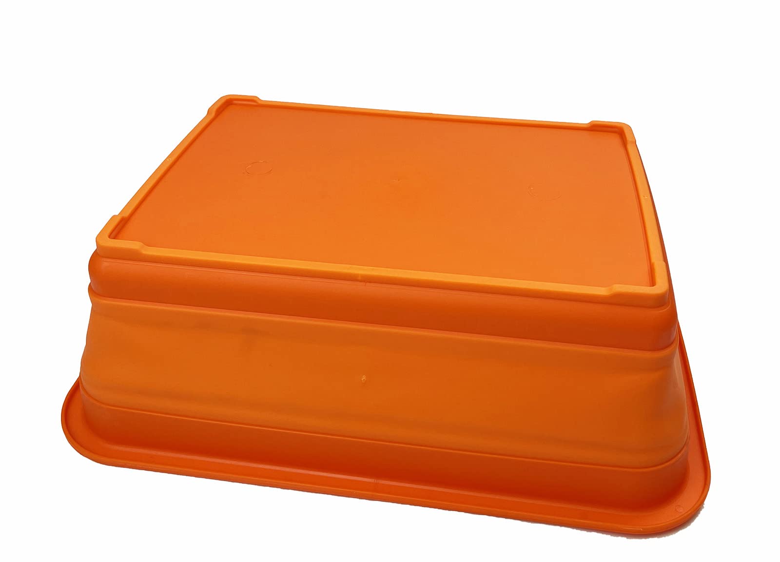 SAMMART 8L zusammenklappbare Wanne – Faltbare Geschirrwanne – tragbares Waschbecken – platzsparende Kunststoff-Waschwanne (Orange)