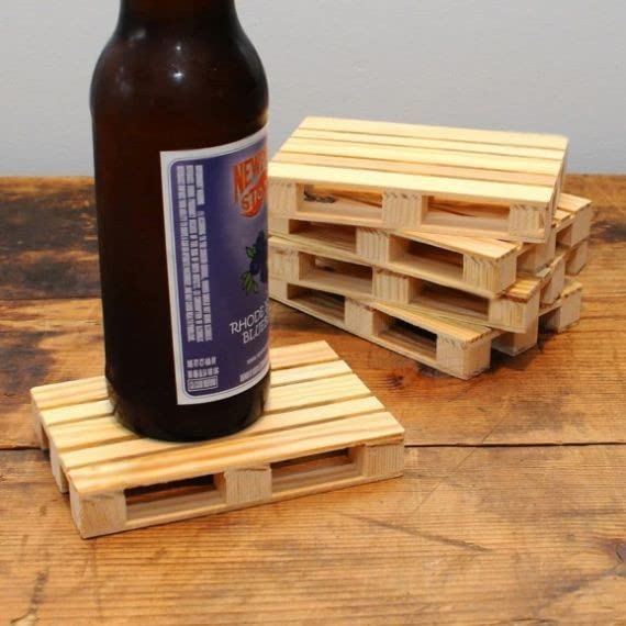 Mini Pallet Per Presentazione Cibi LACOR - Legno Di Betulla 100%, Ecologico, 40x15 Cm, Multicolore - Foto 3