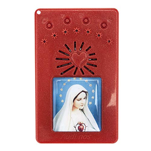 Holyart Rosario Electrónico Rojo Corona Divina Misericordia ITA, Virgen MedjugorjeAnchura: 6.6 cm|Altura: 11 cm|Profundidad: 2.2 cm