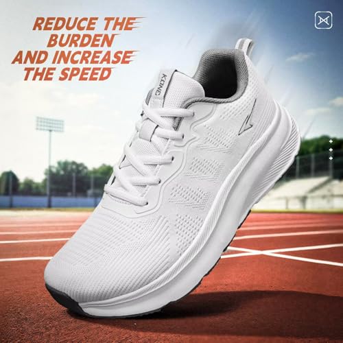 Image of KDN Men's Wide Toe Box Shoes Cushioned Road Running Shoes Non Slip Mens Walking Sneakers for Wide Feet Comfortable Athletic Gym Workout Shoes Wide Width
