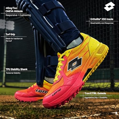 Image of Lotto Men BlazeHit Fire Dragon Cricket Shoes