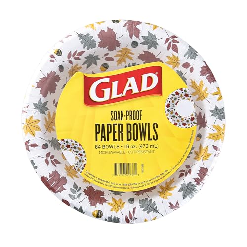 Cuencos de papel desechables Glad de uso diario y resistentes a microondas 2