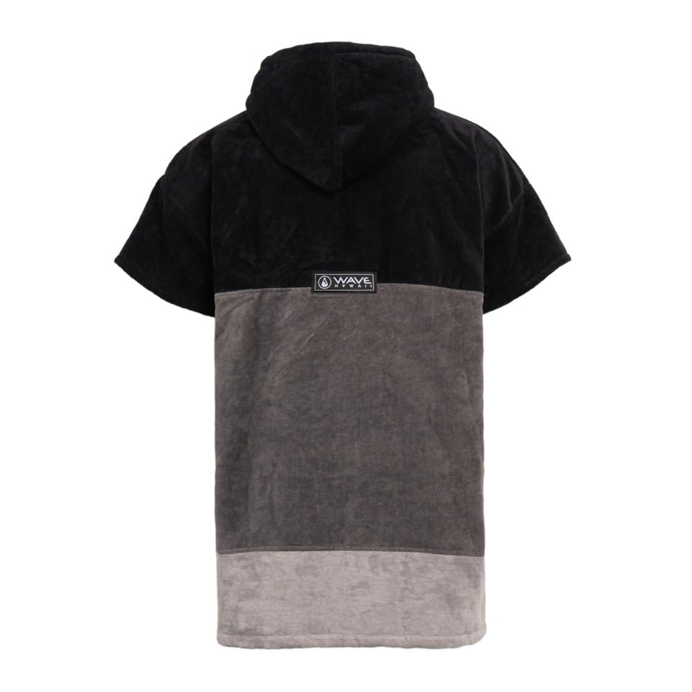WAVE HAWAII Poncho de baño para hombre y mujer, talla S, 151 – 173 cm | 95-100% algodón, poncho de surf para adultos, toalla de rizo con alta absorción de agua, ayuda para cambiar la playa, adultos