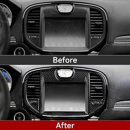 Image of Car Central Navigation Screen Air Outlet Vent Decals for 2011 2012 2013 2014 Chrysler 300 / 300C / 300S / Limited /Base Accessories Interior Stickers